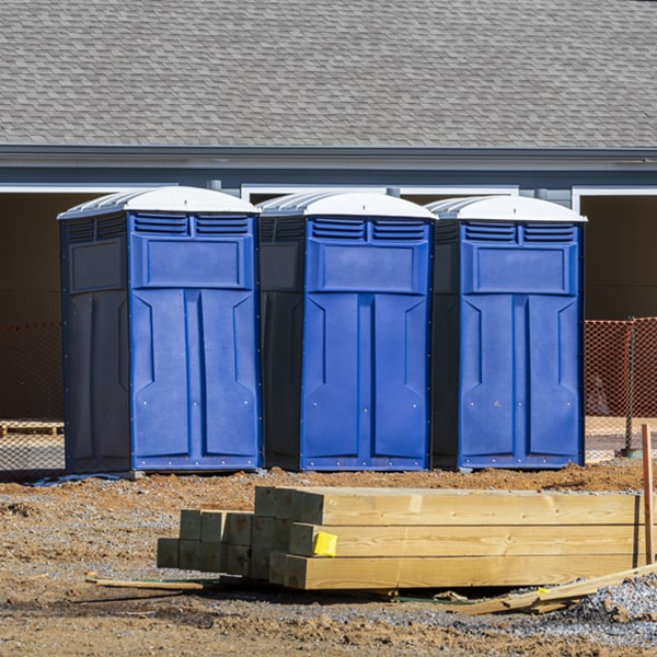 what is the maximum capacity for a single portable toilet in Harpers Ferry Iowa